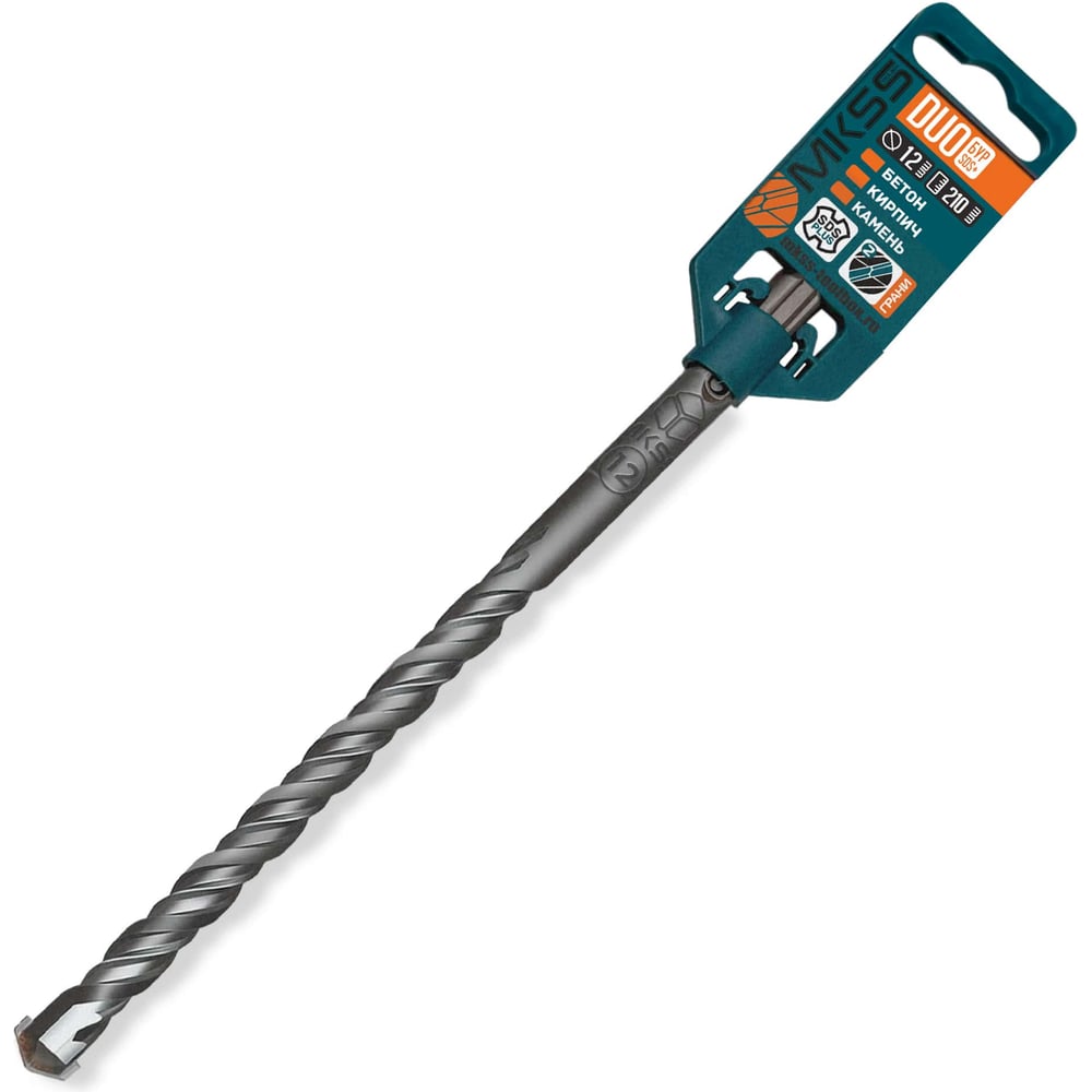 Бур по бетону Duo MKSS Toolbox DS1221 12x210мм (SDS-plus) MKSS DS12210