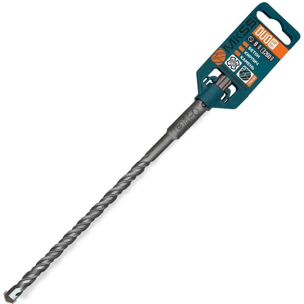 Бур по бетону Duo MKSS Toolbox DS0826 8x260мм (SDS-plus) MKSS DS08260