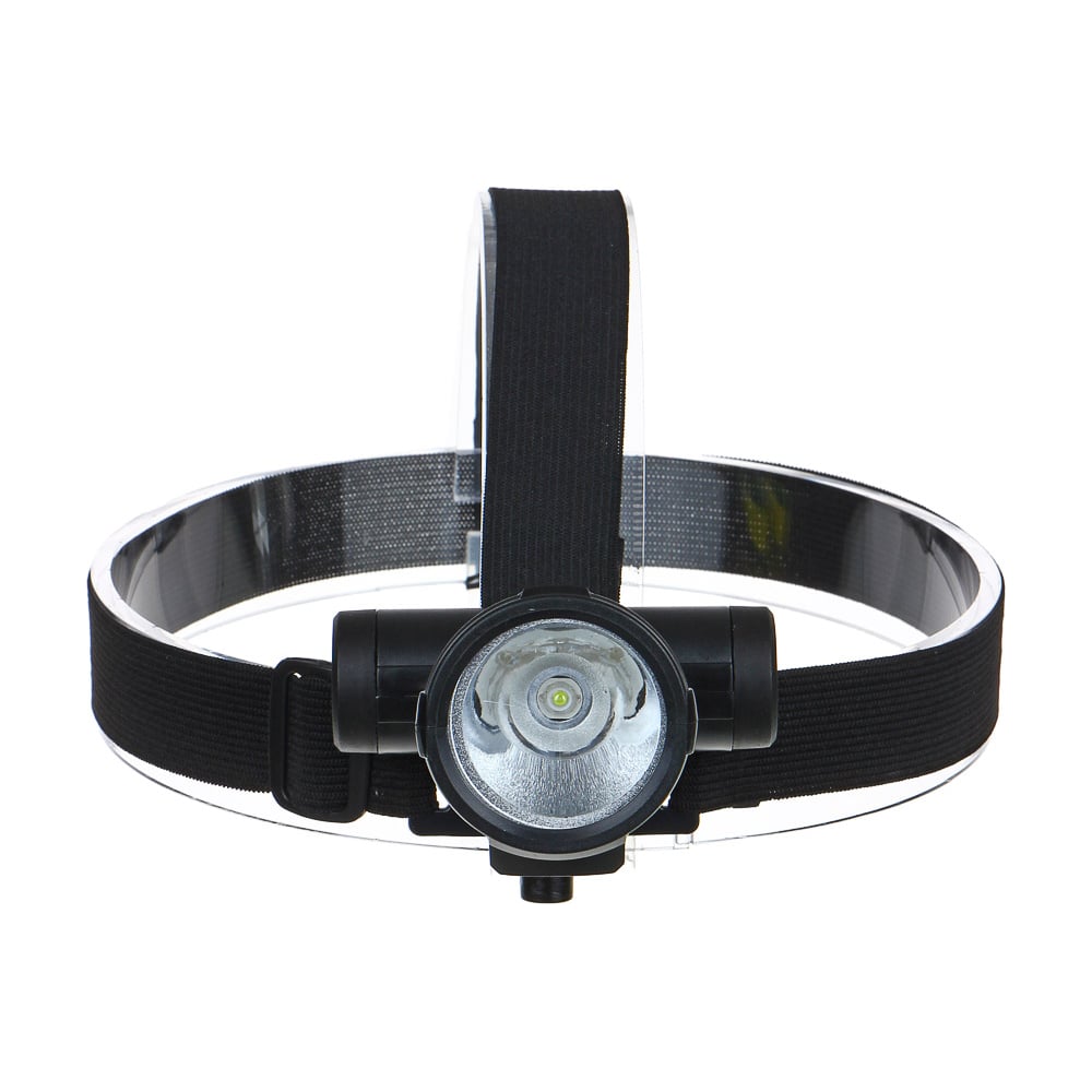 Фонарь ЕРМАК налобный, 1 LED, 3 Вт, 7х8см, 2 режима, 1200мАч, USB кабель, пластик 221-018