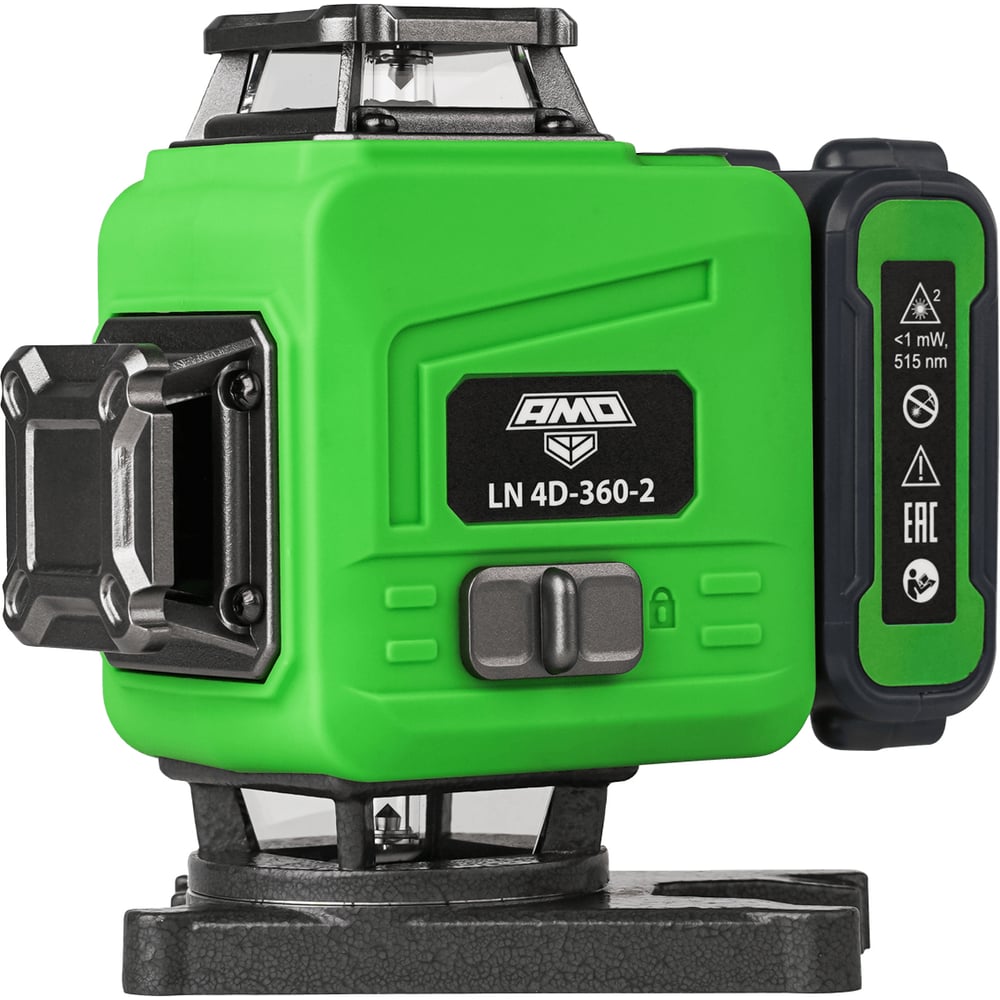 Лазерный уровень AMO LN 4D-360-2, ±0.2 мм / 4x360 / зеленый луч 821180