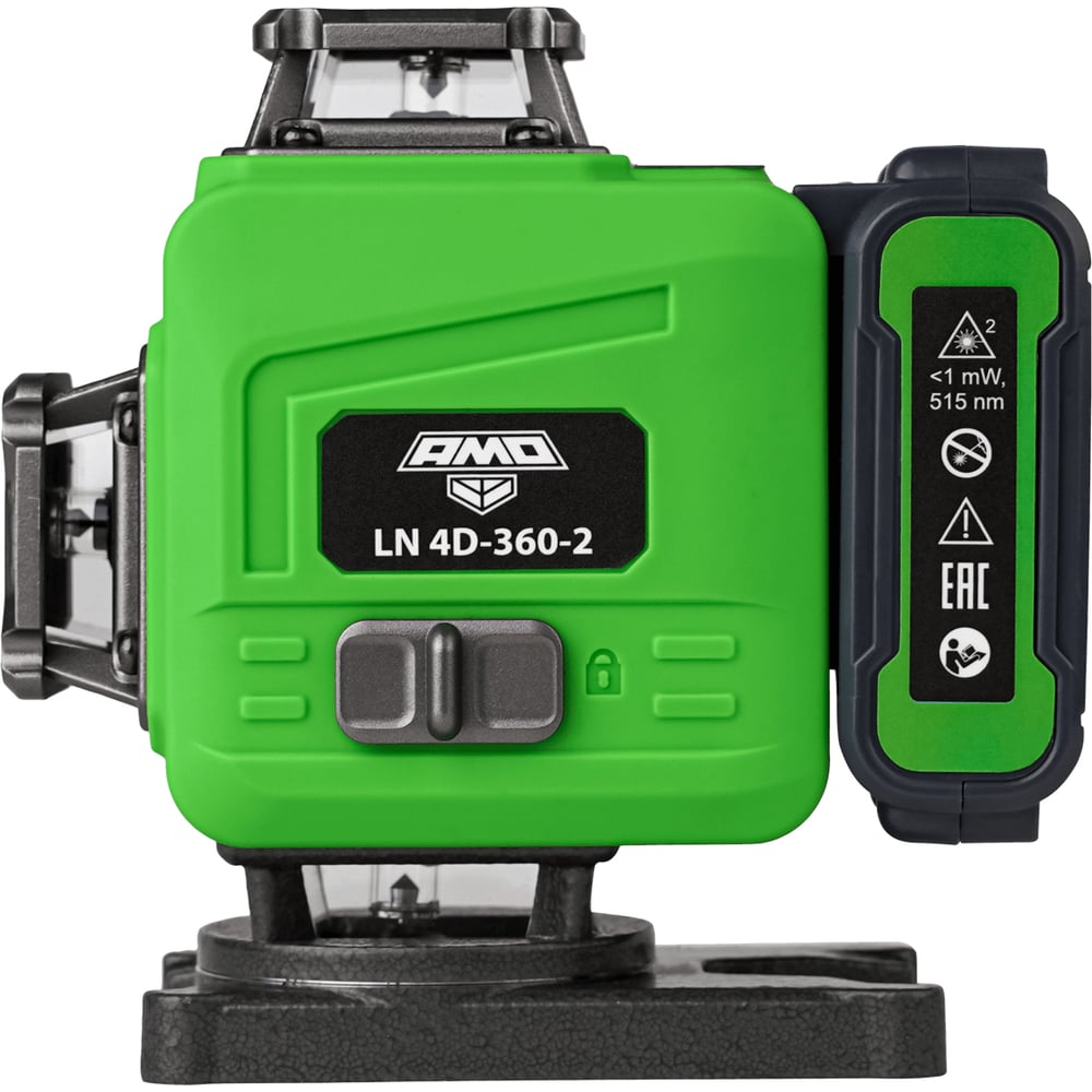 Лазерный уровень AMO LN 4D-360-2, ±0.2 мм / 4x360 / зеленый луч 821180