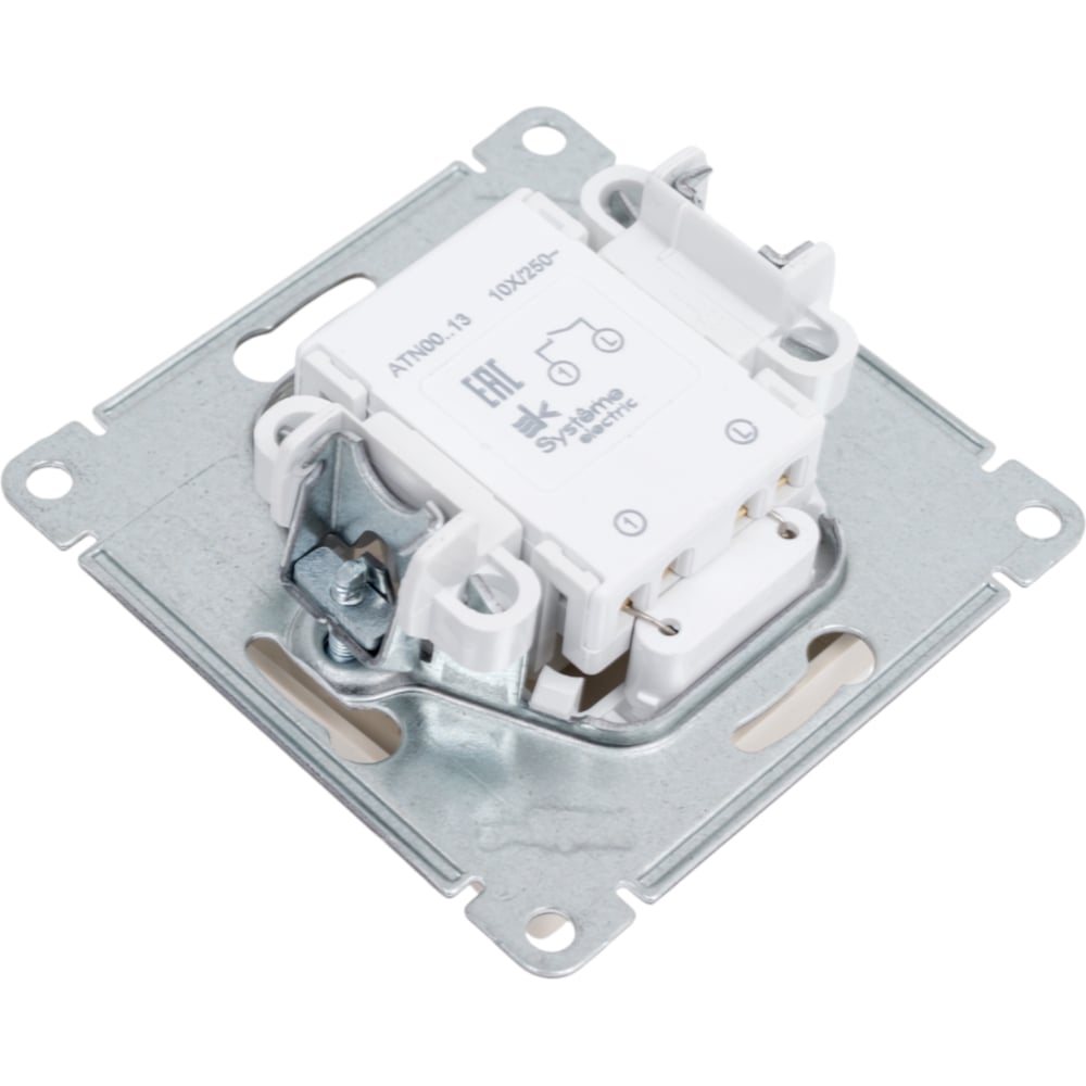 1-клавишный выключатель с подсветкой Systeme Electric (Schneider Electric) ATLASDESIGN сх.1а, 10АХ, бежевый ATN000213