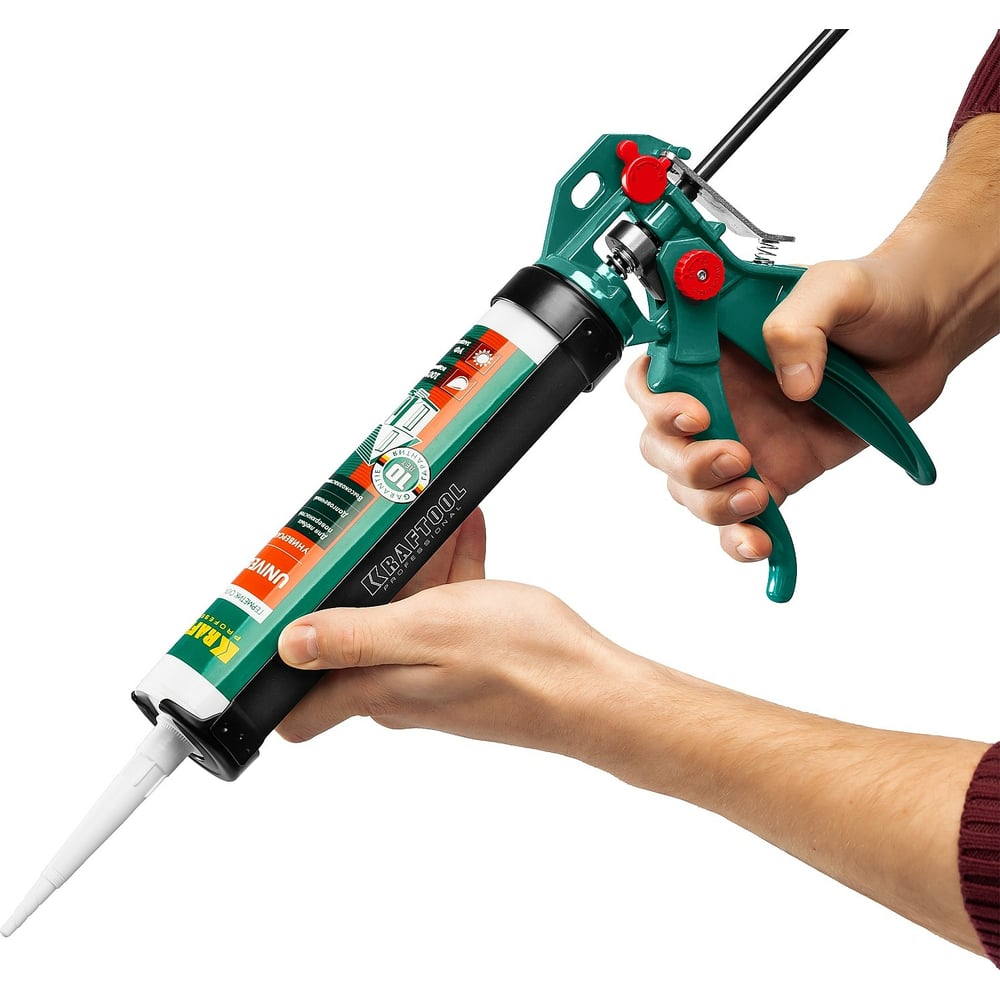 Скелетный пистолет для герметика KRAFTOOL 4-in-1, 310 мл 06675