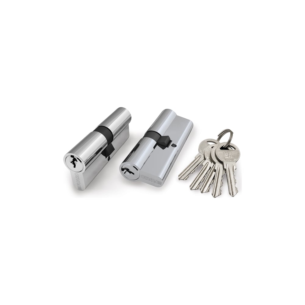 Цилиндровый механизм Fuaro 100 ZA 80 mm /30+10+40/ CP хром 5 кл. 24947