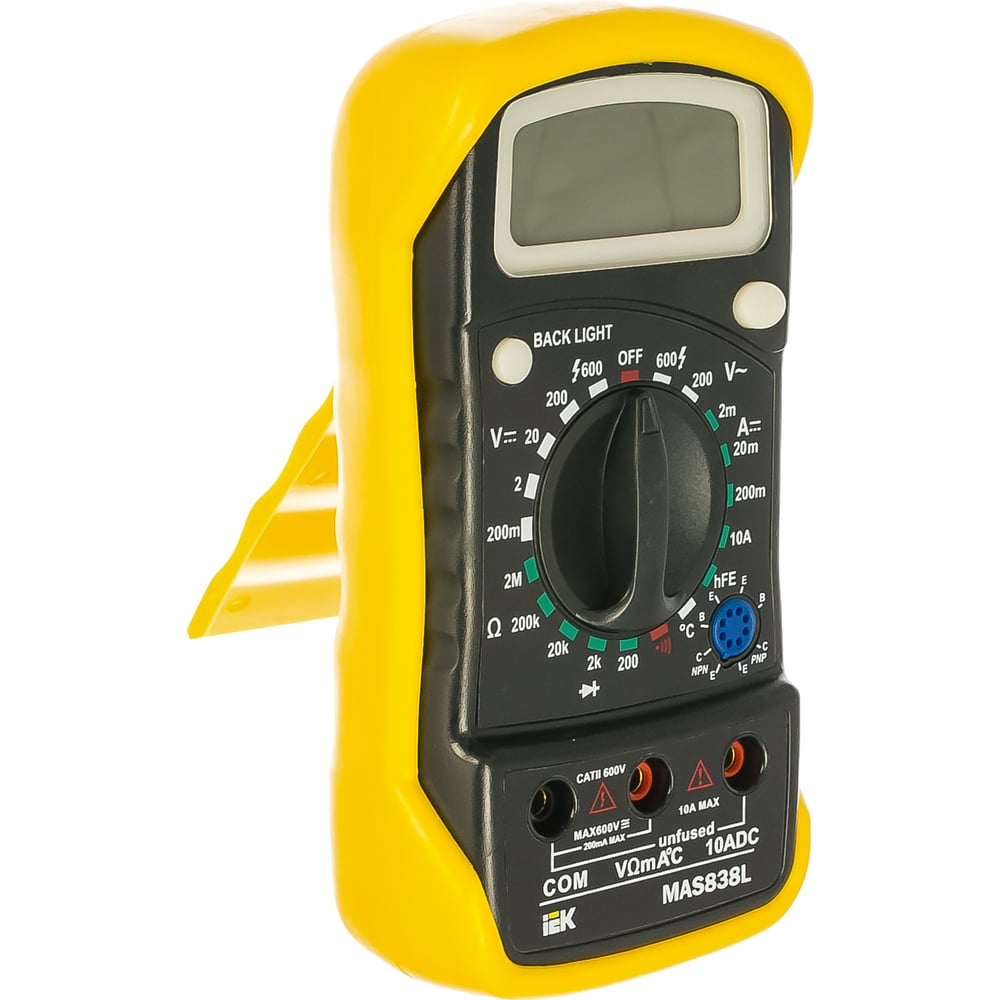 Цифровой мультиметр IEK Master MAS838L TMD-3L-838