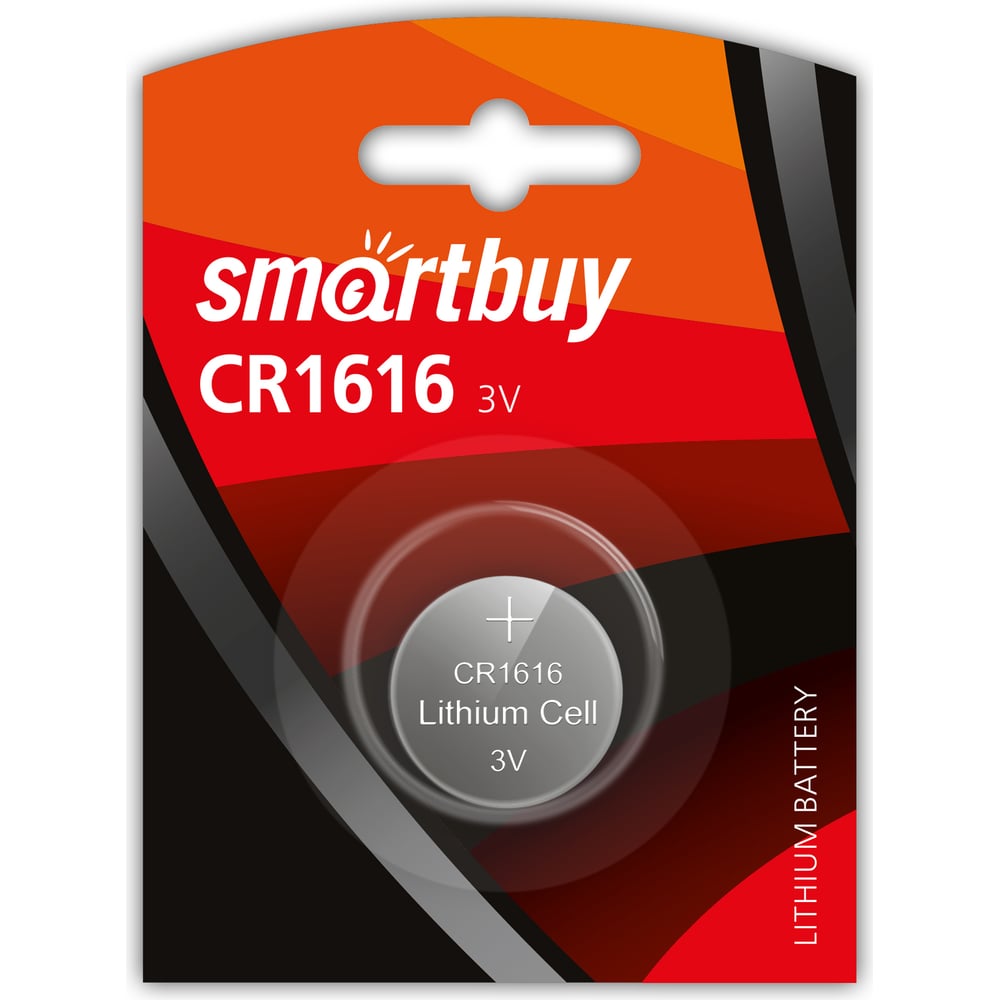 Литиевый элемент питания Smartbuy CR1616 SBBL-1616-1B