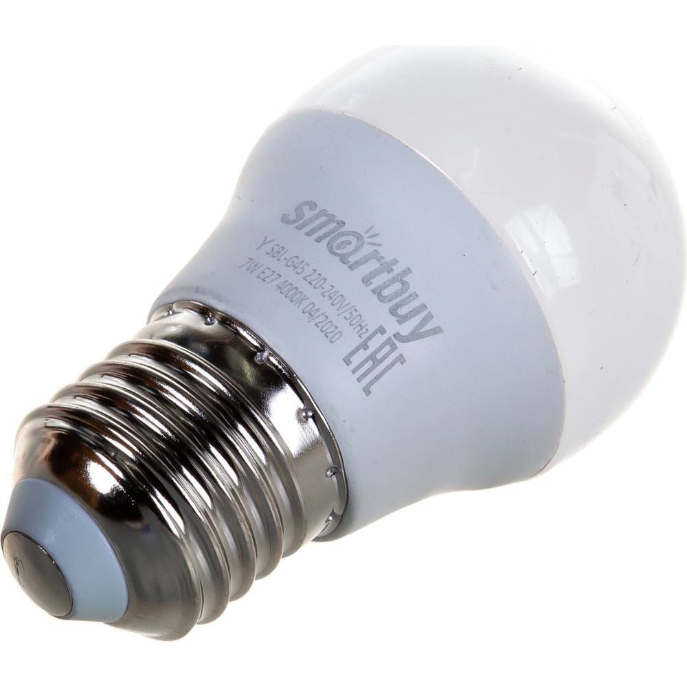Светодиодная (LED) Лампа Smartbuy-G45-07W/4000/E27