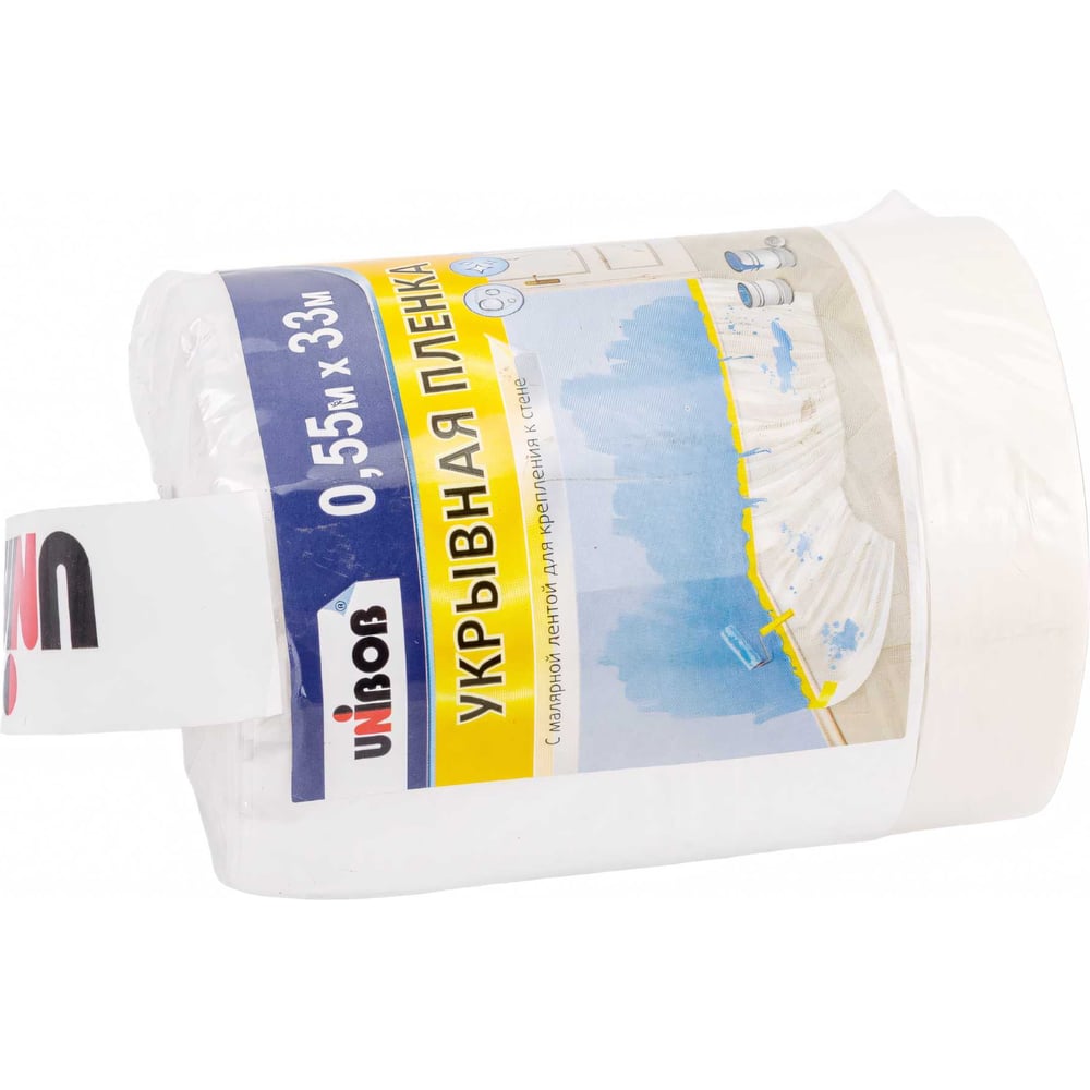 Пленка укрывная с молярной лентой Unibob 0,55м х33м 25шт/уп