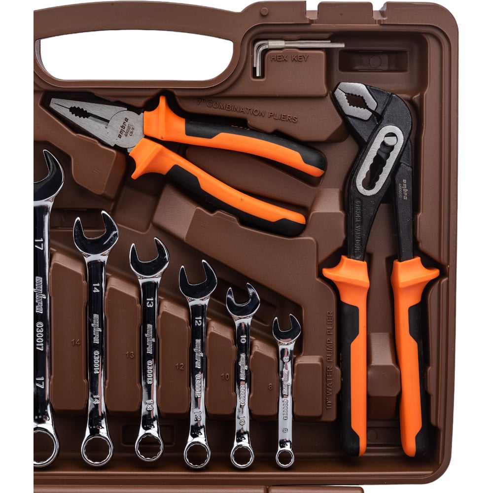Универсальный набор инструмента Ombra OMT75S 1/4DR и 1/2"DR"