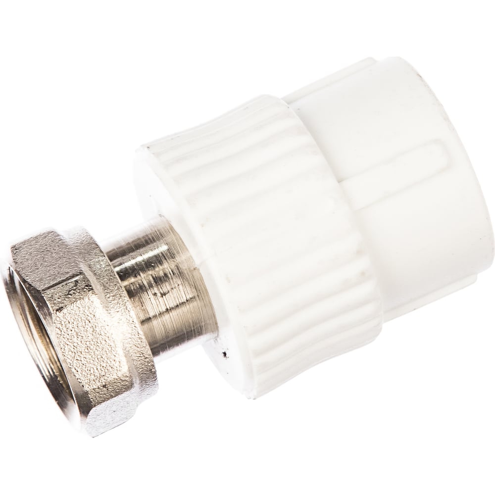Муфта с накидной гайкой PRO AQUA PP-R белая d-20 мм 1/2 PA29008b"