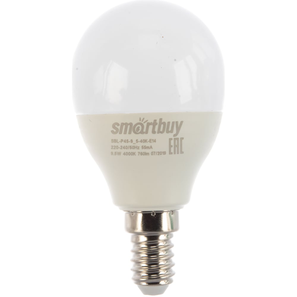 Светодиодная лампа Smartbuy LED P45-9,5W/4000/E14 SBL-P45-9_5-40K-E14