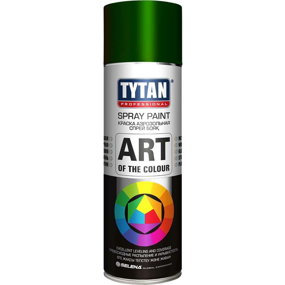 Аэрозольная краска Tytan PROFESSIONAL ART OF THE COLOUR RAL6005, темно-зеленая 400мл 93687 54034