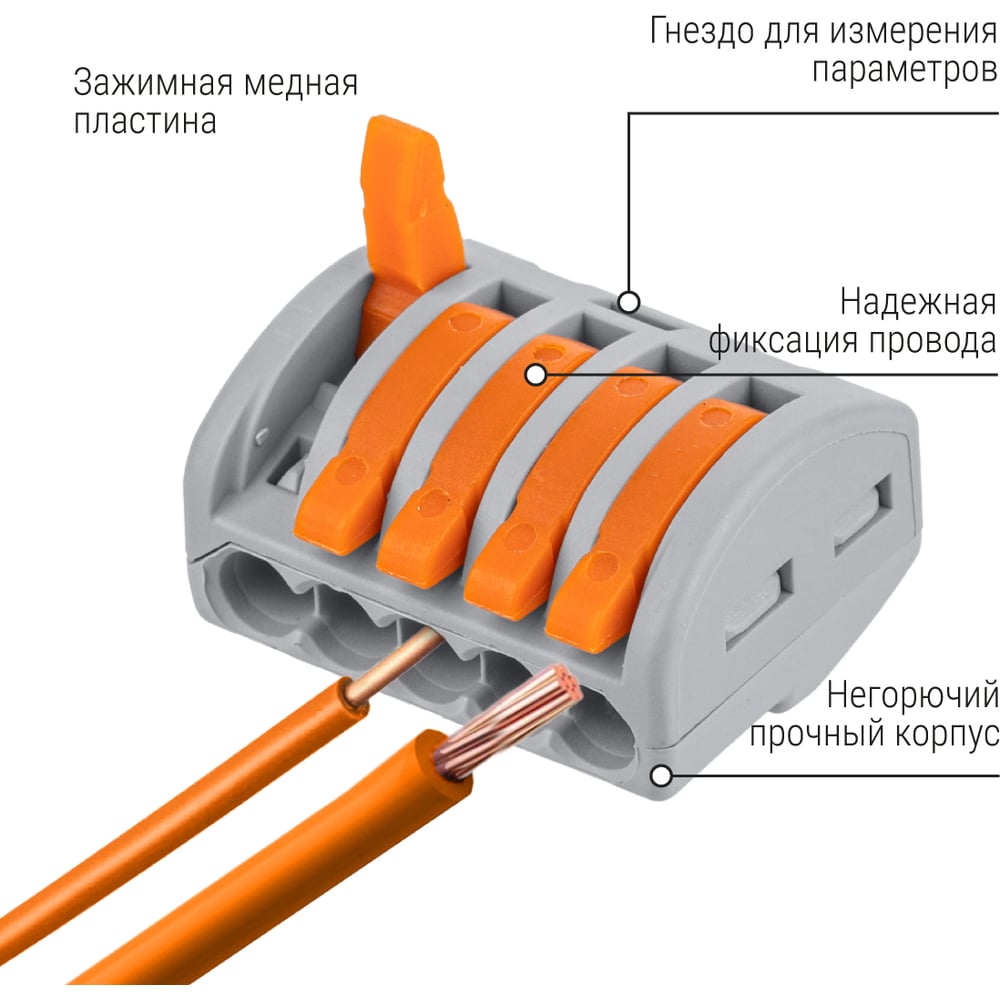 Соединительная клемма СК-415 (2,5мм2) TDM