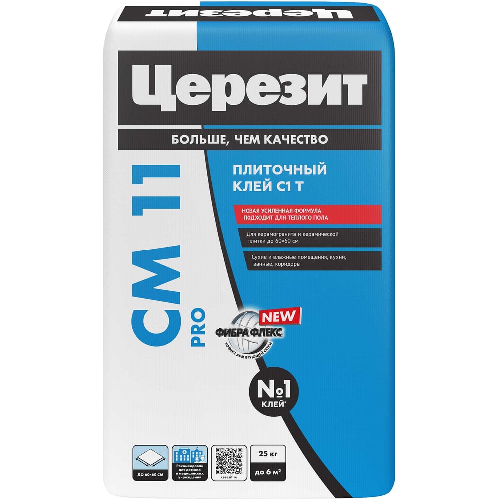 Клей д/плитки Ceresit CM11 PRO (25кг/48шт)