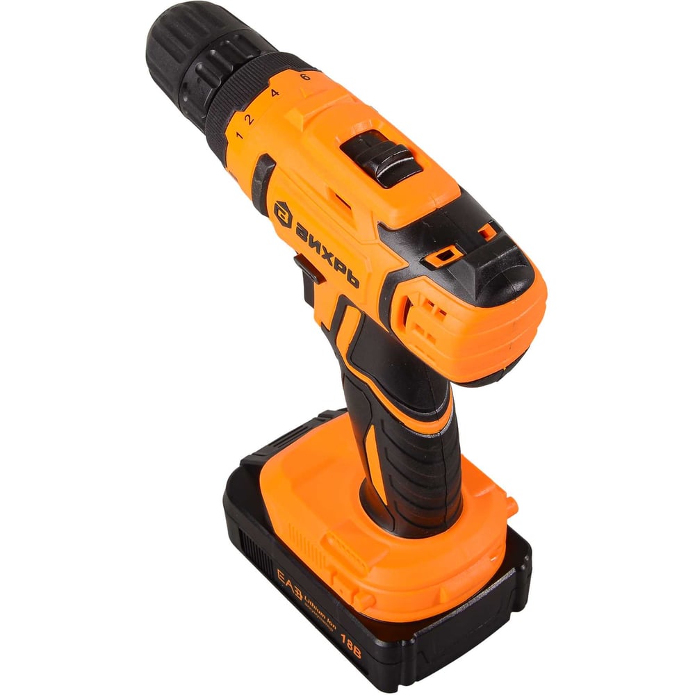 Шуруповерт аккумулят Вихрь ДА-18Л-2К (18V? 2Li-lon x2Ач) кейс