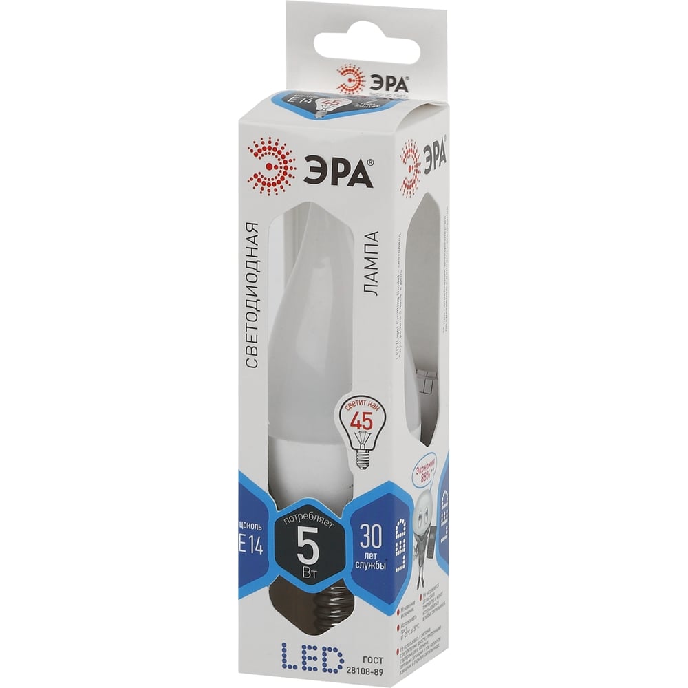 Лампа светодиодная ЭРА LED smd BXS-5w-840-E14