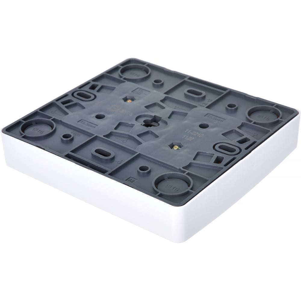 11-2210-01 ЭРА Розетка 4х2Р 16AX-25OB.OY.ЭРА Эксперт,белый